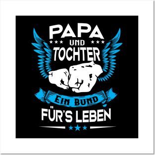 Papa und Tochter Vatertag Partnerlook Geschenk Posters and Art